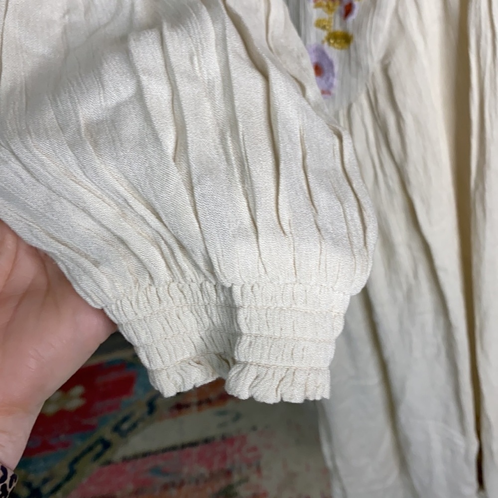 Free people day glow embroidered dress sz S - Picture 7 of 11